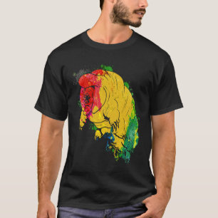 Camiseta Oso de agua tardígrado Col de animal micro Piglet