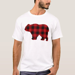 Camiseta Oso de arcilla roja y negra clásico del país