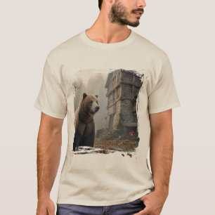 Camiseta Oso de Armadura Tribal • Edición Guardián de Otoño