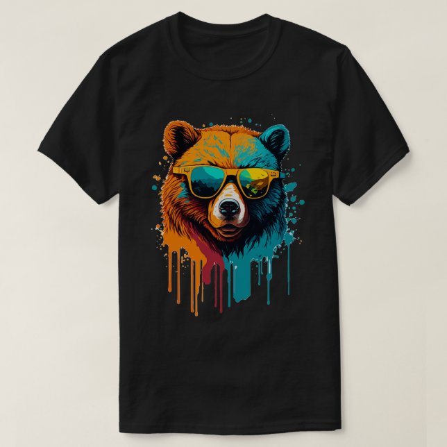 Camiseta Oso de arte (Diseño del anverso)
