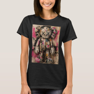Camiseta Oso de arte pop urbano – Calle de graffiti colorid