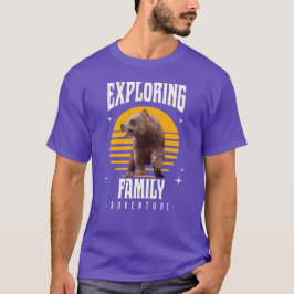 Camiseta Oso de aventura al estilo de vacaciones familiares