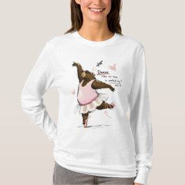 Camiseta Oso de ballet divertido bailando como si nadie est