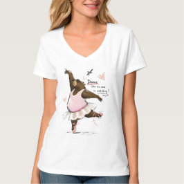 Camiseta Oso de ballet divertido bailando como si nadie est