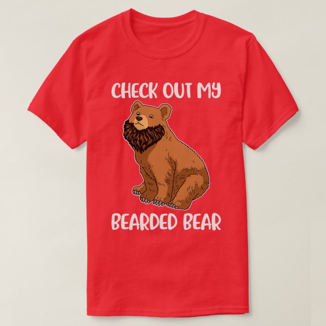 Camiseta Oso de barba divertida regalo de barba clásico TSh (Diseño del anverso)