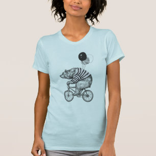 Camiseta Oso de bicicleta con globo