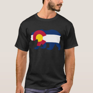 Camiseta Oso de California de la bandera de Colorado