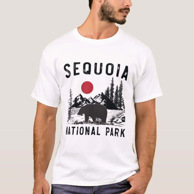 Camiseta Oso de California del parque nacional de secoya (Anverso)