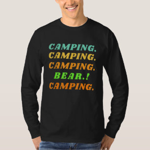 Camiseta Oso de Camping Exterior Supervivencia de Camping d