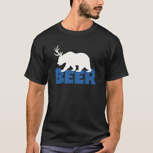 Camiseta Oso de cerveza con colmillos (Anverso)