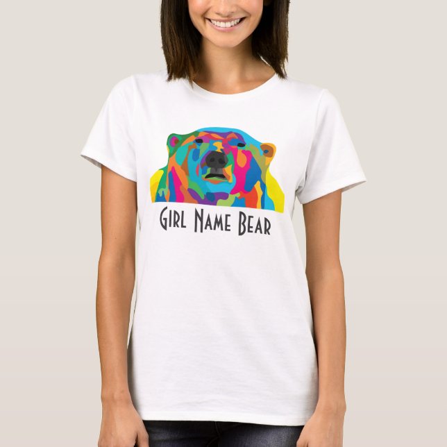 Camiseta OSO de colores de retrato (Anverso)