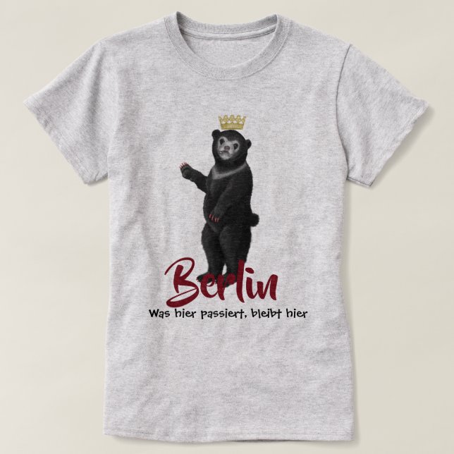 Camiseta Oso de confesión de Berlín (Diseño del anverso)