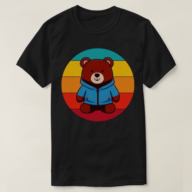 Camiseta Oso de cosecha (Diseño del anverso)