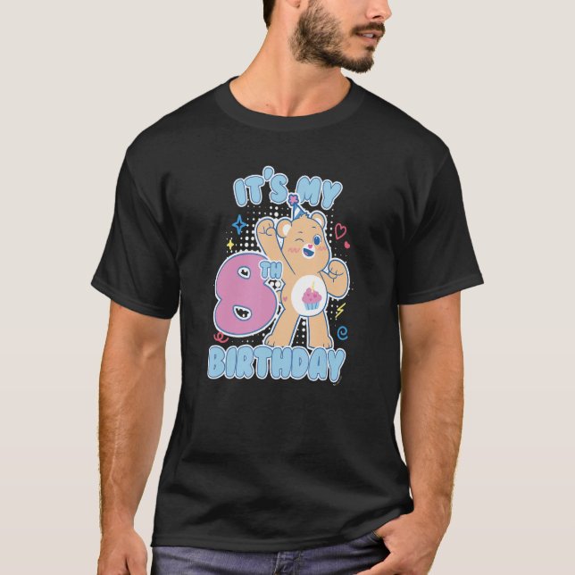 Camiseta Oso de cumpleaños es mi octavo cumpleaños (Anverso)