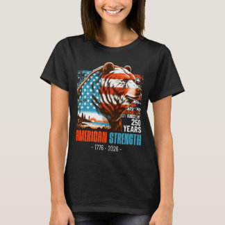 Camiseta Oso de EE. UU. 250 años de fuerza americana 4 de j
