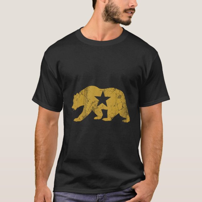 Camiseta Oso de estado dorado de California (Anverso)