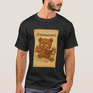 Camiseta Oso de estrés de examen divertido | Ilustración de
