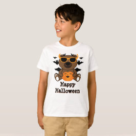 Camiseta Oso de Halloween calabaza Cool lindo Personaliza