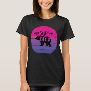 Camiseta Oso De Hermandad Retro Sunset