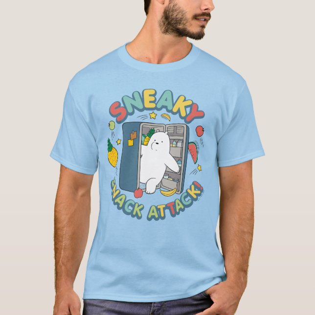 Camiseta Oso De Hielo - ¡Ataque De Aperitivos Despiadados! (Anverso)