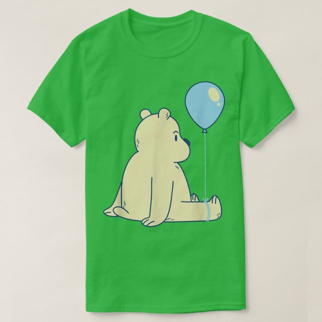 Camiseta Oso de hielo de globo azul (Diseño del anverso)