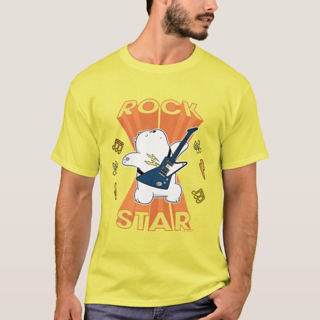 Camiseta Oso de Hielo - Estrella de Rock (Anverso)