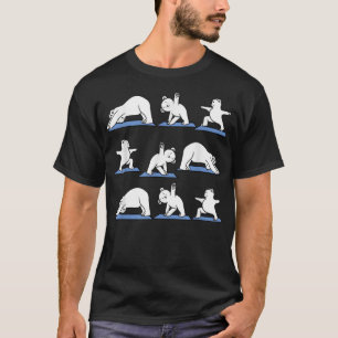 Camiseta Oso De Hielo Gracioso De Yoga En Poses De Yoga Med