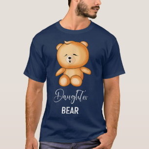 Camiseta Oso de hija - Familia divertida