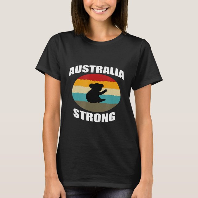 Camiseta Oso de Koala fuerte de Australia (Anverso)