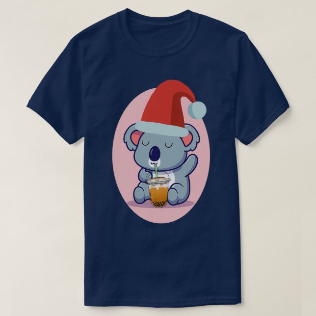 Camiseta Oso De Koala Y Té De Burbuja 1 (Diseño del anverso)
