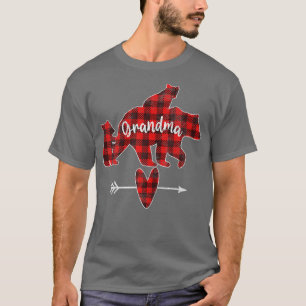Camiseta Oso de la abuela roja, de búfalo rojo, G