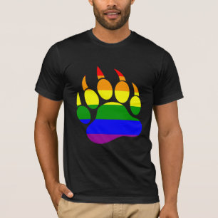 Camiseta Oso de la bandera del arcoíris del orgullo de los 