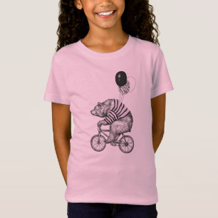 Camiseta Oso de la bicicleta del globo