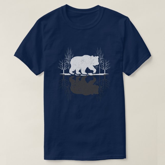 Camiseta Oso de la Naturaleza Amante de los Árboles Foresta (Diseño del anverso)