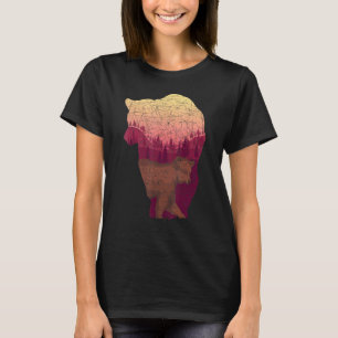 Camiseta Oso de la naturaleza del oso marrón de animales sa