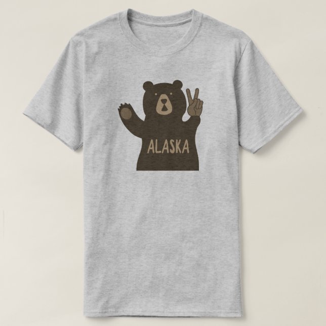Camiseta Oso de la paz de Alaska (Diseño del anverso)