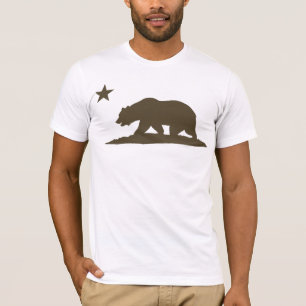 Camiseta Oso de la república de California - Brown