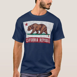 Camiseta Oso de la República de California en la bandera de