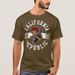 Camiseta Oso de la República de California Skater Patineta