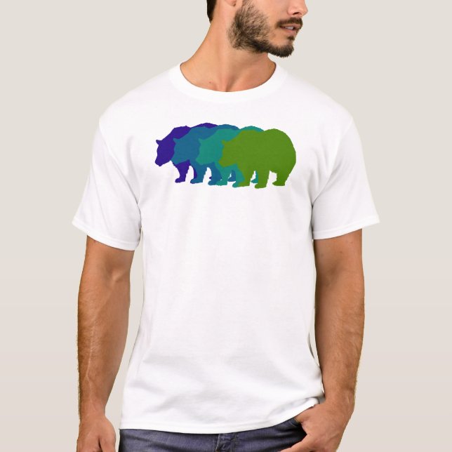 Camiseta Oso de la velocidad en azul (Anverso)