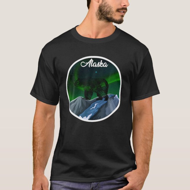 Camiseta Oso de las luces boreales de Alaska (Anverso)