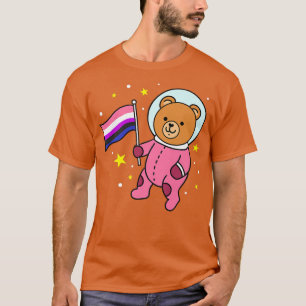 Camiseta Oso De Líquido De Género En El Espacio Genderfluid