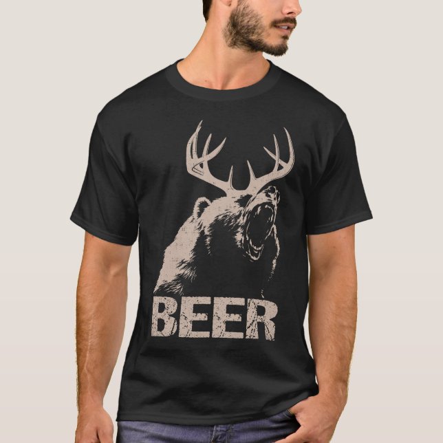 Camiseta Oso de los ciervos de la cerveza (Anverso)