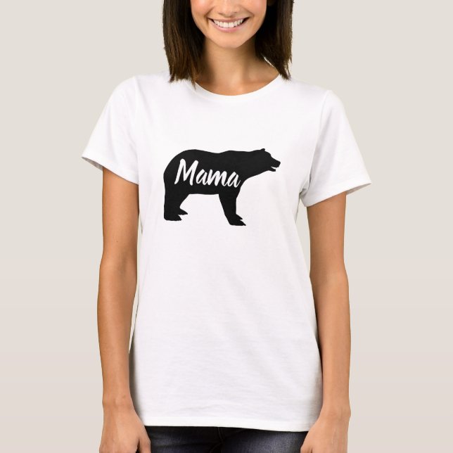 Camiseta oso de mamá animal de bosque lindo (Anverso)