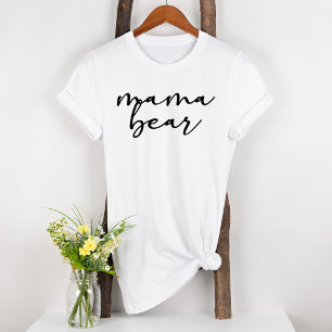 Camiseta Oso de mamá de maternidad de escritura simple mode