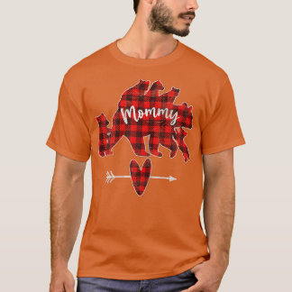 Camiseta Oso De Mami Con 5 Cubos De Mami Rojo De Mujeres