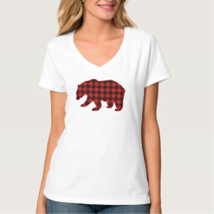 Camiseta Oso de Navidades de la comprobación de la placa de
