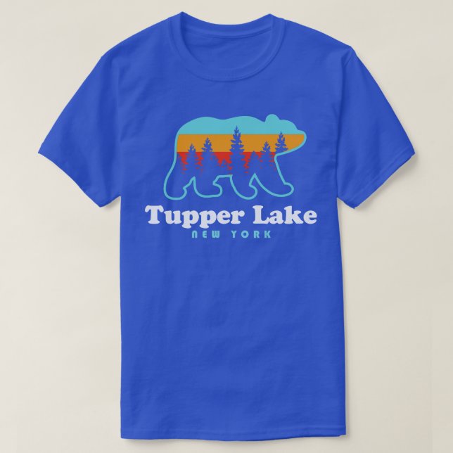 Camiseta Oso de Nueva York del TUpper Lake NY (Diseño del anverso)