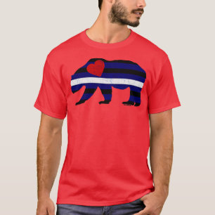Camiseta Oso de Orgullo de Cuero con Marca Bearly de Corazó