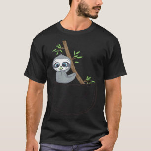 Camiseta Oso De Panda Bebé Cuto En Un Juego De Bolsillo Par